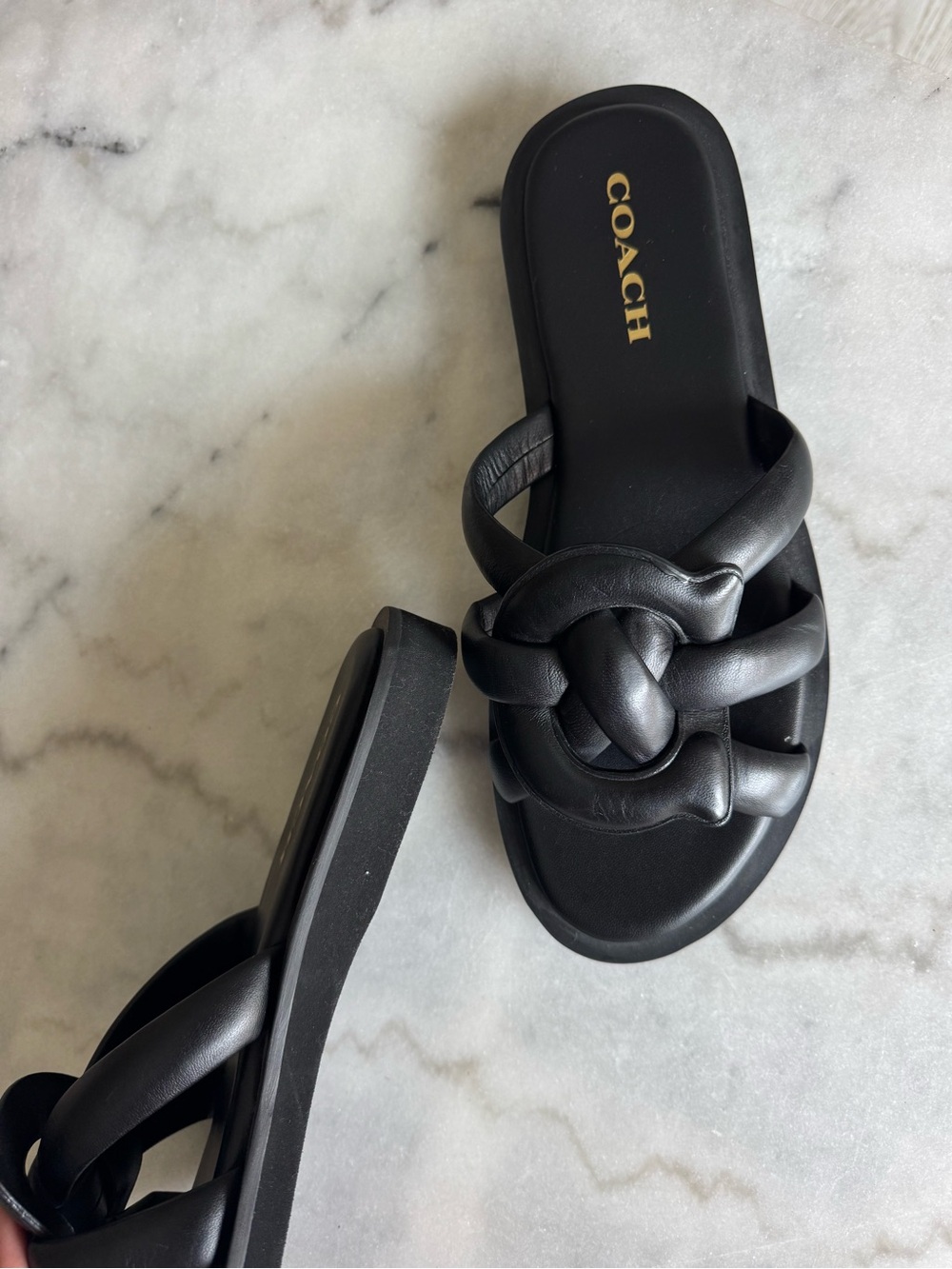 Coach Georgie leather sandals - Picture 6 of 7